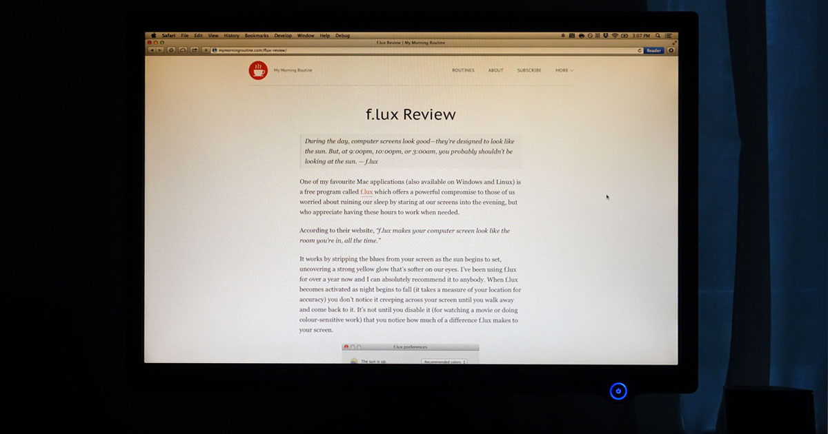 f.lux websites for mac